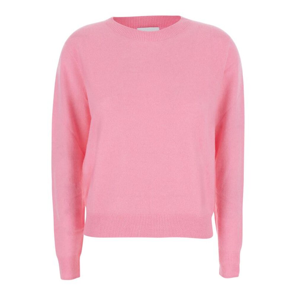 Solocascmir Women High Neck Long Sleeve Top In Tech Fabric Pink For Women